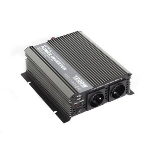 Měnič 12/230V 1200W 2x česká zásuvka USB-A - 2