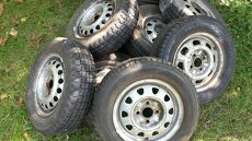 7 ks pneu 165/70 R13 včetně disků - 2