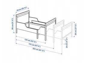 Dětská rostoucí postel Ikea - 2