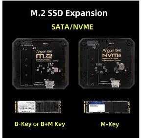Raspberry Pi 4B/2GB + Argon ONE + SSD - 128GB - 2