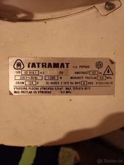 Kombinovaný bojler Tatramat 120 l - 2