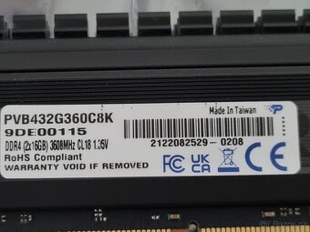 Patriot Viper 32 GB  DDR4 3600 MHz CL18 - 2