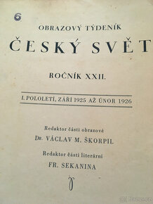 Staré svázané časopisy 1912,1925,1926,1927,1948 - 2