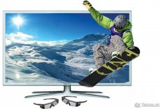 Luxusní bílá 3D TV Samsung SMART, 116 cm, STAV NOVÉHO ZBOŽÍ. - 2