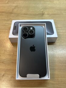 iPhone 15 Pro 128 GB Black Titanium - ZÁRUKA 3 roky - 2