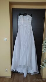 Svatební šaty - šaty na prodlouženou vel. S-M - 2