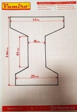 Betonové vazníky 20,6m - 2