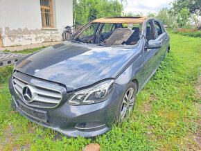 Mercedes E 200cdi W212 rok 2015 vyhořelý - 2