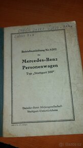 Prodám návod na Mercedes-Benz typ. Stuttgart 200 - 2