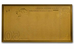 Zlatý slítek Gold Aurum Note – 50 mg Orel - 2