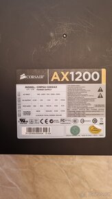 Počítačový zdroj Corsair AX1200, 1200W, plně modulární - 2