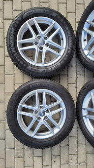 Alu originál kola 5x112 r17 Audi. Zimní pneumatiky Michelin - 2