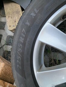 Alu kola 17” 5x120 a letní pneu 225/55/R17 - 2