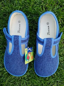 Barefoot bačkory/přezůvky Protetika Raven denim vel. 34 - 2