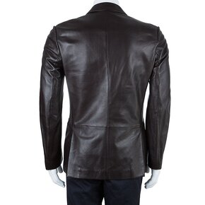 Z Zegna - Mens' Black Leather Jacket - Kožené sako - S/48 - 2