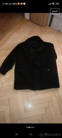 Kabát černý pánský vel. 62/4XL - 2
