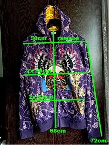 Značková mikina Christian Audigier-Ed Hardy-vel.XL - 2