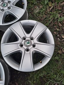 Alu kola 5x112 originál Škoda Octavia II R16 - 2