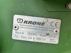 KRONE žací kombinace lišt - letadlo - 2