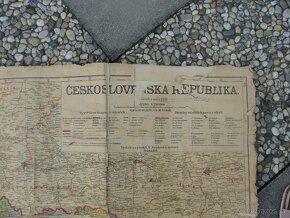 Historická stará mapa Československa z roku 1938 - 2