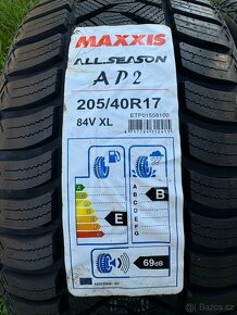 Celoroční pneu 205 40 17 Maxxis 2ks nové - 2