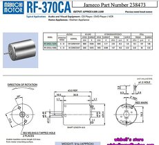 Mikroelektromotory Mabuchi Japan 12V RF370C-15370 2ks - 2