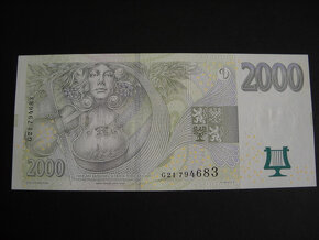 BANKOVKA 2000KČ r. 2007 serie G21  UNC - 2