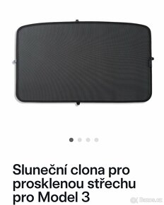 Originální sluneční clony Tesla model 3 - 2