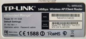 Wifi router TP link WR543G - 2