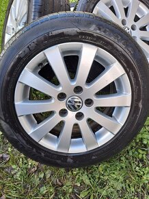 Alu kola 5x112 originál VW 215/55 R16 - 2