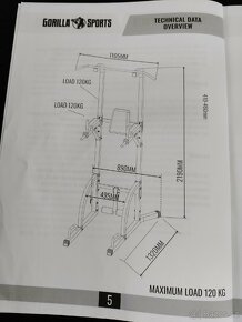 Posilovací věž Power Tower + podložka Maxxus - 2