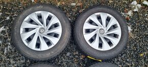 Plechové disky VW Polo 5x100 5,5x15 ET40 185/65r15 zimní - 2