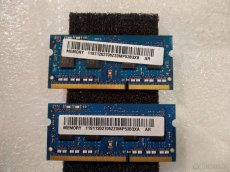 Paměti 2x4GB SODIM DDR3 - 2