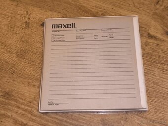 magnetofonová "18"alu cívka Maxell MR-7, originální box - 2