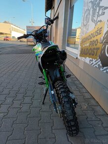 Pitbike Thunder 125cc 17/14 E-start zelená - 2