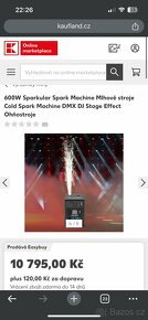 600W Sparkular Spark Machine Mlhové stroje Cold Spark Machin - 2