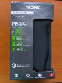 powerbanka 20.000mAh Tronic + kabel 3v1 - 2