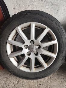 Zimní sada alu kol Audi 5x112 205/60/16 - 2