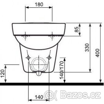 KOLO Varius závěsný bidet s 60% slevou - 2