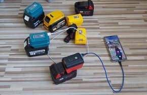 Powerbanka,Aku Milwaukee,DeWALT,Makita,Bosch 18V s LED svíti - 2