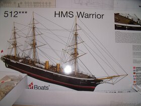 Prodám stavebnici modelu"HMS Warrior 1: 100 - 2