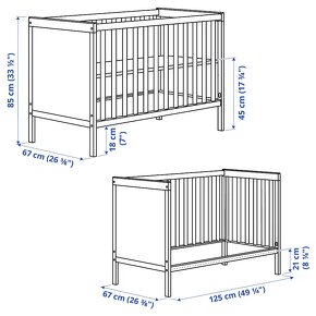 Postýlka Sundvik (IKEA) - 2