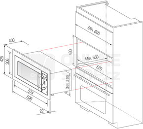 Prodám Daewoo KIT 1B40 vestavný rámeček - 2