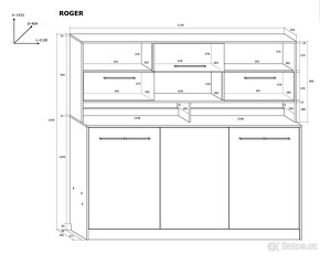 Sklápěcí postel Roger s nástavcem. TOP STAV. - 2