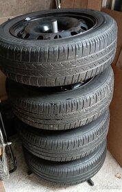 Plechová kola + pneu Bridgestone, 185/60 R15 - 2