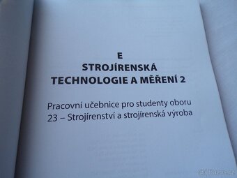 Strojírenská technologie a měření - 2