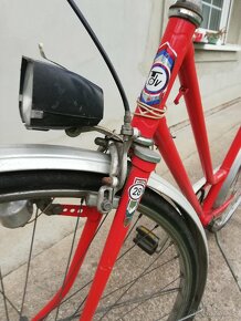 Retro bicykl dámské kolo tdv + nové krémové pláště - 2