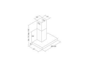 Outlet kuchyňská digestoř CATA SELENE 900 DT4S HALOGEN - 2