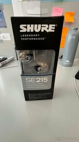 SHURE SE215 (CL)-nepoužité,nerozbalené (Posielam SK/CZ) - 2