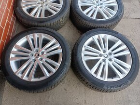 Alu 19" 5x112, orig. škoda Sirius, zimní 85% , TOP, Kodiaq - 2